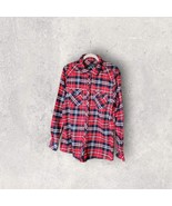 CI Sonos By Cavalini Womens Long Sleeve Button Up Plaid Flannel, Size XL... - $352.32 MXN