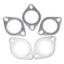 2.5 Inch Car Engine Exhaust Gasket Exhaust Pipe Gasket Universal Two holes Flang - £47.74 GBP