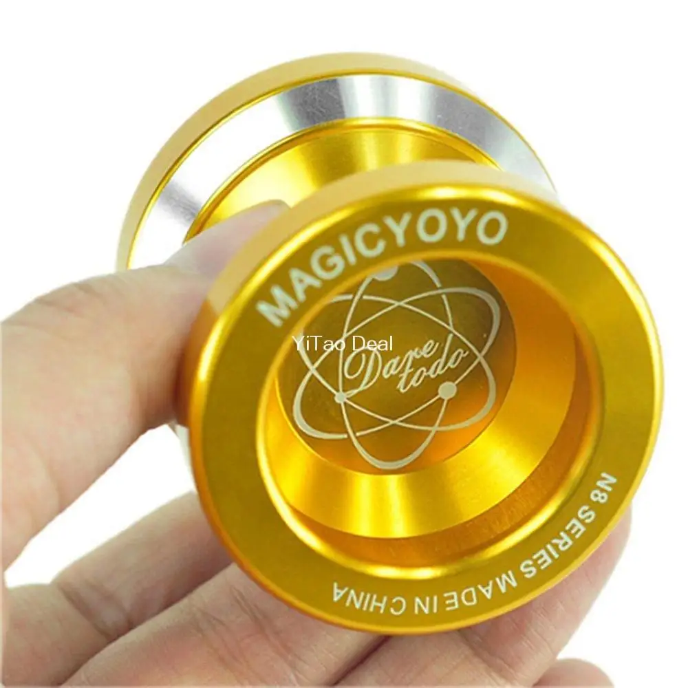 Yoyo Ball Gloden Fashion Magic YoYo N8 Dare To Do Alloy Aluminum Professional - £16.83 GBP