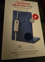 Sunbeam XpressHeat Premium Heating Pad King Size, 12 in x 24 in - $43.55