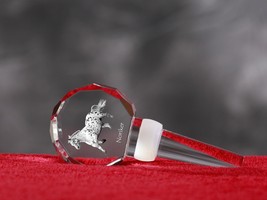 Noriker, Crystal Wine Stopper with Horse, Wine and Horse Lovers, High Qu... - $35.99