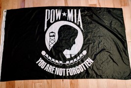 Flag 3x5 Pow Mia You Are Not Forgotten - £6.15 GBP