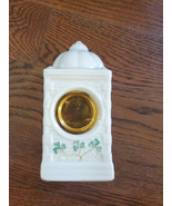 Belleek Glenveigh Vintage Mantel Shamrock Porcelain Made In Ireland Cloc... - $18.69