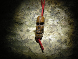 Amulet Of Kali Ma Ancient Sacred Kapala Human Skull Old Shmashana By Izida - $250.00