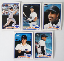 1989 Topps Traded Detroit Tigers Team Set of 5 Baseball Cards - £2.39 GBP