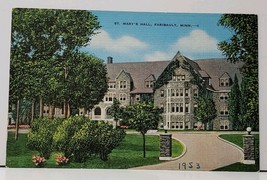 Faribault Minnesota St. Mary&#39;s Hall Episcopal School for Girls Linen Postcard H4 - £5.55 GBP