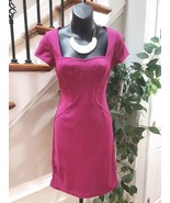 Banana Republic Womens Pink Square Neck Short Sleeve Knee Length Dress S... - £23.77 GBP