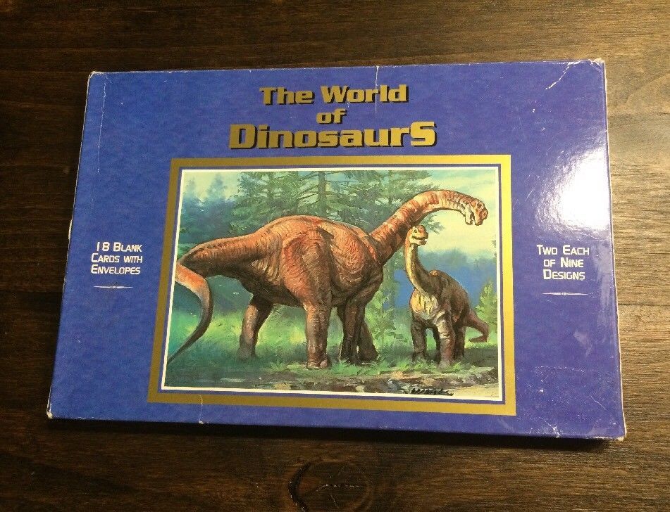 New Vtg 1997 USPS World of Dinosaurs 18 Card Portfolio Ensemble Hallmark Company - $29.69