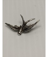 Swallow Bird Tie Lapel Pin Brooch KG Fashion Jewelry Accessory Estate Find - $150.34 MXN