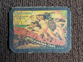 She Devil Island Movie Poster 100% Leather Patch - £6.69 GBP