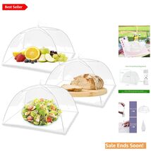 Elegant 3-Pack Food Tent Covers - 17x17 Inch Pop-Up Mesh for Outdoor Dining - $21.73