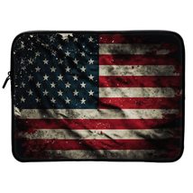 Patriotic 16&quot; Laptop Sleeve - USA Laptop Sleeve - Illustration Laptop Sl... - £27.24 GBP