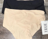 True &amp; Co 3-Pair Womens High Rise Thong Underwear Panty Nylon Blend (B) ... - $21.14