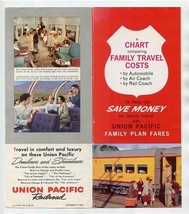 Union Pacific Railroad Family Travel Costs Brochure 1959 - £14.01 GBP