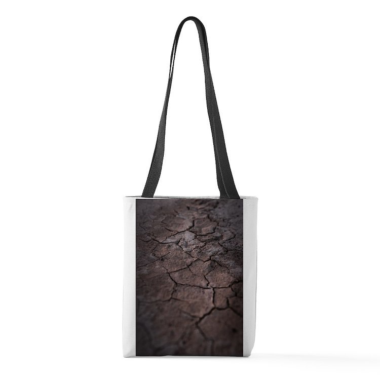 Dry Mud Cracking Small Tote Bag - $40.00