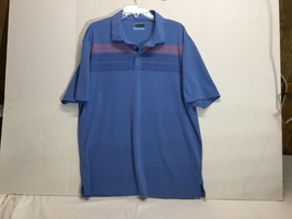 PGA Tour Golf Polo Shirt Men&#39;s Size XL  Short Sleeve Light Blue Logo Emb... - $11.83