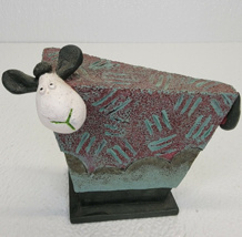 Vintage FarmYard Fun Artforum Mavis Sheep Figurine Madeleine Charlston r... - $9.89