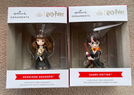 Hallmark Harry Potter On Broom Hermione Granger w/Books Christmas Ornaments New - £31.69 GBP
