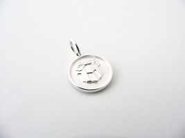 Tiffany &amp; Co Silver Charm Gift Box Circle Round Pendant Lexicon Love T and Co - £197.52 GBP