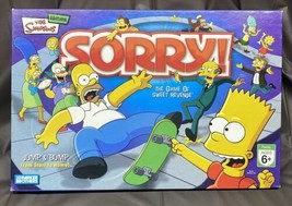 Sorry! Simpson&#39;s Edition: The Sweet Game Of Revenge Parker Brother 2007 - $18.69