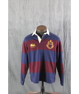 Vintage Polo Rugby Jersey - Blue and Maroon Striped - Men&#39;s Medium - €127,95 EUR