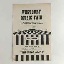 1956 Season Westbury Music Fair Rodgers &amp; Hammerstein&#39;s The King and I - £14.92 GBP