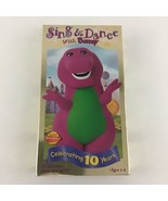 Barney VHS Tape Sing &amp; Dance With Barney Purple Dinosaur Sing Along Vintage - $278.42 MXN