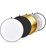 Neewer 43 Inch/110 Centimeter Light Reflector Diffuser 5 In 1 Collapsibl... - £31.62 GBP