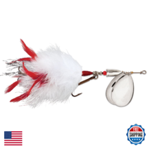Blue Fox Vibrax Super Bou Twin 10 Fishing Lure White Red - $35.45