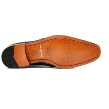 Anzio Genuine Alligator and Calfskin Dress Derby Shoes Rustic Green image 4