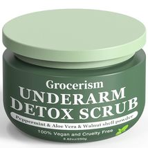 Armpit Detox and Body Scrub 8.8oz |with Peppermint, Aloe Vera for Odors Removing - £20.53 GBP