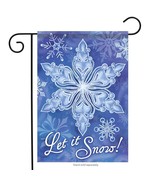 Snowflake Splendor Garden Flag - 2 Sided Message, 12.5&quot; x 18&quot; - $22.00