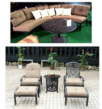 5 pc patio set chaise lounge chairs end table Elisabeth 2-Pc curved outd... - $64,535.99 MXN