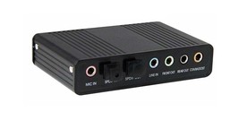 Usb 5.1 Multi-Channel Surround Sound Adapter With Optical Audio Input Ou... - £28.54 GBP