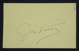 Jim Perry Signed Autographed 3x5 Index Card Minnesota Twins Cleveland Indians - £3.15 GBP