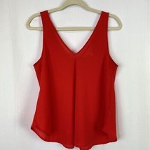 Marilyn Monroe Womens Blouse Red Sleeveless V Neck Pullover M - £9.43 GBP