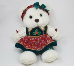 Vintage 1994 Kmart Christmas Santas Magical Workshop Bear Stuffed Animal Plush - £37.07 GBP