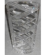 Royal Doulton LEAD CRYSTAL Swing Pattern 9 5/8&quot; Vase GREAT SHAPE and DES... - $97.19 CAD