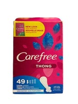 Carefree Thong Unscented Panty Liner Regular 49 Count - £8.17 GBP