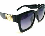 Dweebzilla Square Gold Lion Head Medallion Luxury Hip Hop Sunglasses (Gl... - $12.69