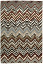 Nourison 4062 Contour Area Rug Collection Multi Color 5 ft x 7 ft 6 in. Rectangl - £186.30 GBP