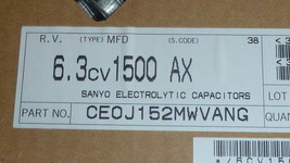 NEW 20PCS SANYO CE0J152MWVANG IC Electrolytic Capacitor 1500UF 6.3V SMD ... - £9.59 GBP