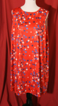 Dress Works Womens Patriotic Stars Sleeveless Swing Dress XXL NWT Red Wh... - $18.69