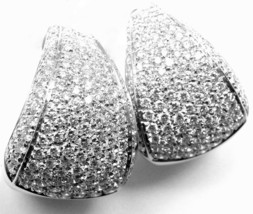 New Authentic Damiani Da Definire 18k White Gold 3.09ct Diamond Earrings $22,900 - £7,614.34 GBP