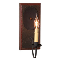 Wood &amp; Metal Wooden Wall Fixture Wilcrest Candle Sconce in Espresso - £90.91 GBP