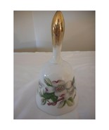 Vintage Lugenes Japan Dogwood Floral Bell Porcelain Ceramic with sticker - $147.24 MXN