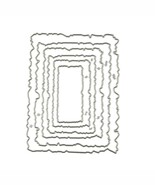 6 irregularity rectangle frames Metal Cutting Dies carbon steel templates - $114.03 MXN