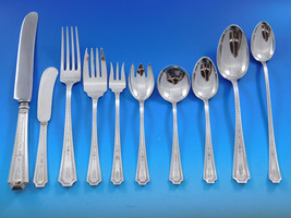 Colfax by Durgin-Gorham Sterling Silver Flatware Set 12 Service 130 pcs S Mono - £5,935.96 GBP