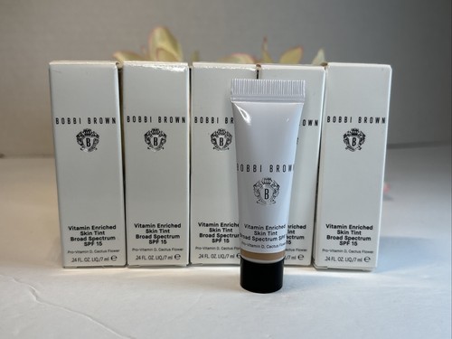 5 X Bobbi Brown VITAMIN Enriched Skin Tint SPF15 Golden 2 = 1.2oz NIB Fr... - $19.75