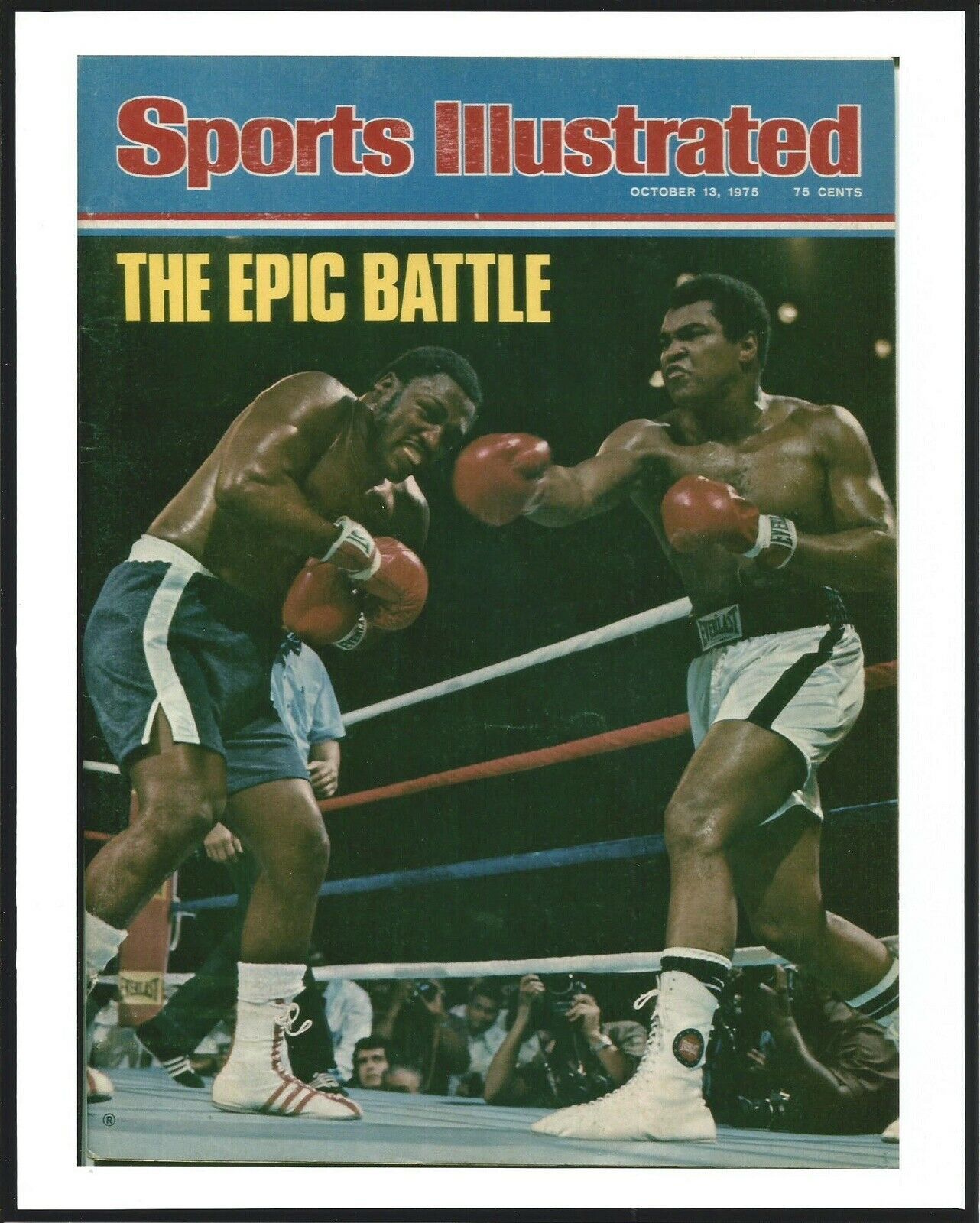 1975 Oct. Issue of Sports Illustrated Mag. With MUHAMMAD ALI - 8" x 10" Photo - $20.00